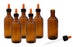 6PK Dropping Bottles, 180ml (6oz) - Screw Cap with Glass Dropper - Soda Glass