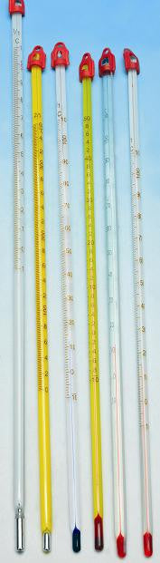 Thermometers Mercury - White Backed, -10 to 50°C