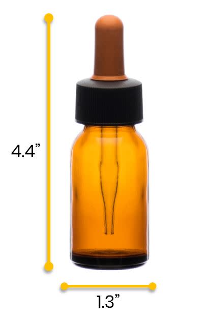 Dropping Bottle, 30ml (1oz) - Screw Cap with Glass Dropper - Soda Glass