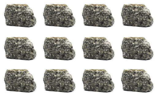 12 Pack - Raw Andesite, Igneous Rock Specimens - Approx. 1"