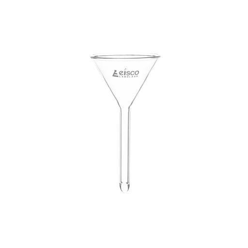 Filter Funnel, 45mm - 60º Angle - Plain Stem, 7mm - Borosilicate Glass - Eisco Labs