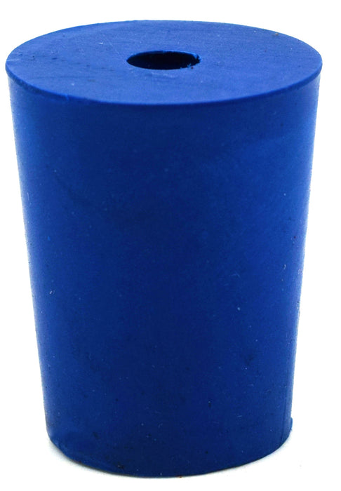 10PK Neoprene Stoppers, 1 Hole - ASTM - Size: #2 - 16mm Bottom, 20mm Top, 25mm Length