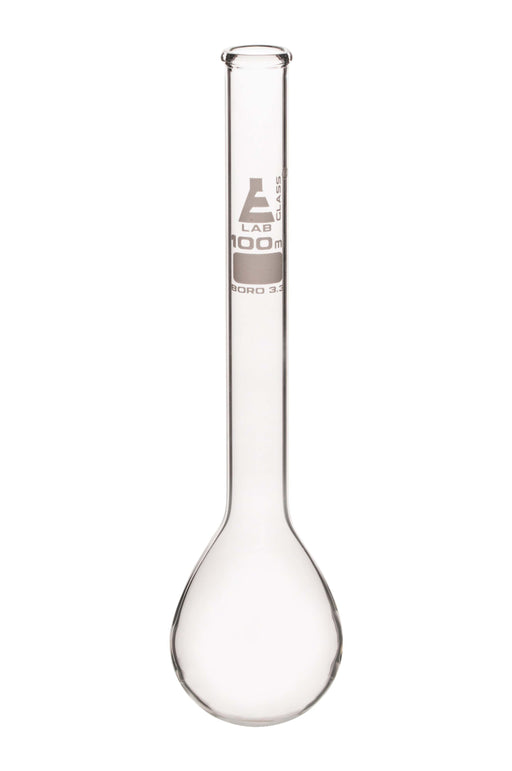 Kjeldahl Flask, 100mL - Long Neck, Round Bottom - Borosilicate Glass
