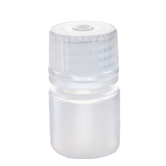 Eisco - Pack of 12, 8mL Narrow Mouth LDPE Translucent Reagent Bottles with Polypropylene Caps, Non-Sterile, Leak-Proof, Chemical Resistant Laboratory Storage Bottles, -100 to 80°C Temperature Range