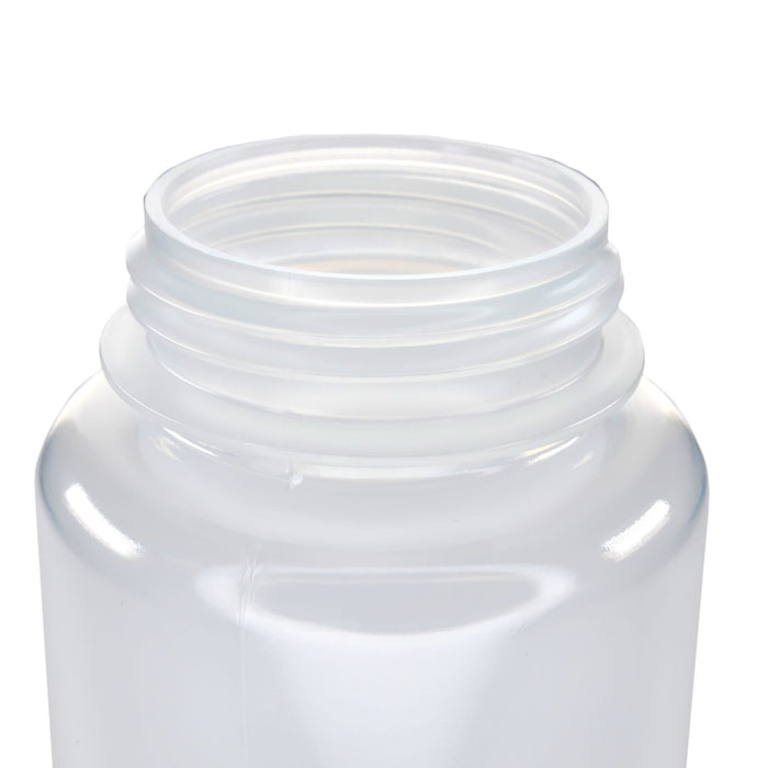 Eisco - Bulk Pack of 125, 500mL Wide Mouth Polypropylene Reagent Bottles with Polypropylene Caps, Non-Sterile, Autoclavable, Laboratory Containers, 0-135°C Temperature Range