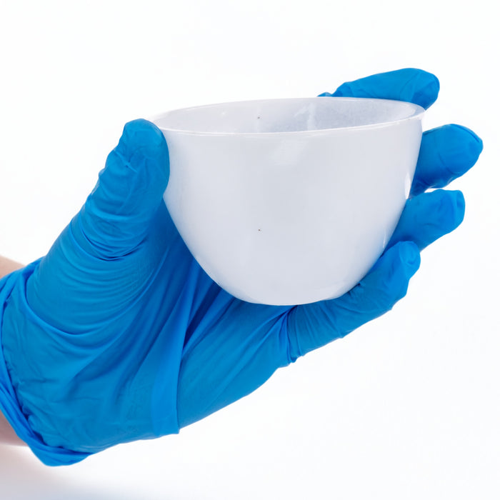 Eisco - Silica Crucible Low Form 150mL Capacity High Heat Resistance Ceramic Vessel for Fusion and Heating Applications Open-Top