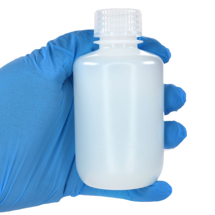 Eisco - Bulk Pack of 500, 125mL Narrow Mouth HDPE Translucent Reagent Bottles with Polypropylene Caps, Non-Sterile, Leak-Proof, Chemical Resistant Laboratory Storage Bottles, -100 to 120°C Temperature Range