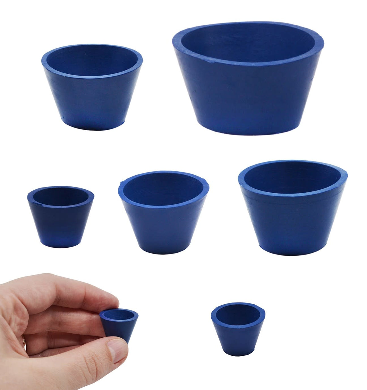 ANKROYU Filtertrichter Adapter Set – 9 Gummikegel, Konisch, Für Büchner-Trichter & Laborfiltration, Grün