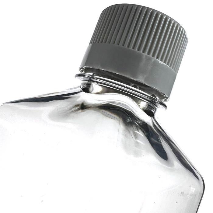 Eisco - Pack of 24, 500mL Sterile PET Media Bottles with HDPE Caps, Leakproof, Tamper-Evident, Lab-Grade, Ideal for Lab Reagents, Buffers & Biopharmaceutical Processing