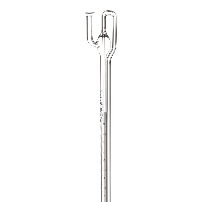 Automatic Zero Burette, 10ml - Class B - 29/32 Joint Size - 0.05±ml Tolerance, 0.05ml Sub. Divisions - 1000ml Reservoir Capacity - With Intermediate Stopcock & Schellbach Stripe - Eisco Labs