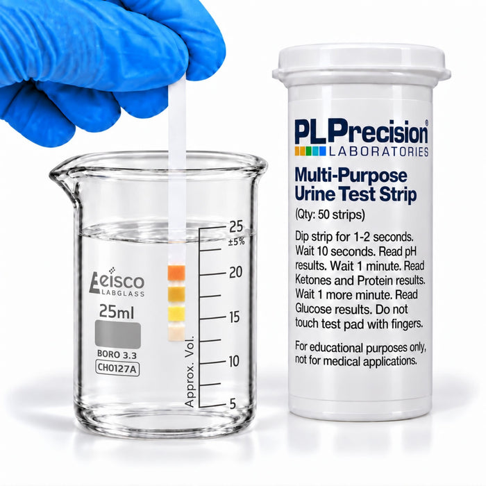 Eisco Multi-Purpose Urine Test Strips for Educational Analysis