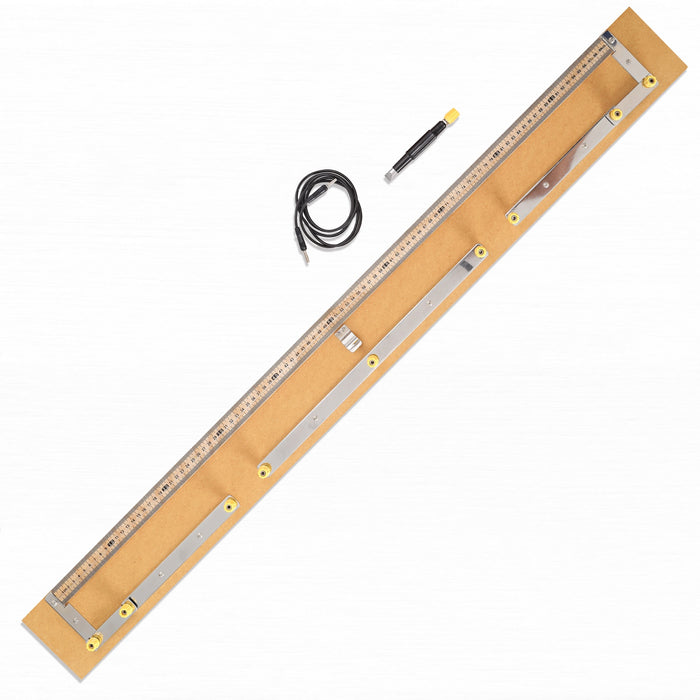 Eisco - Wheatstone Bridge One Meter Four-Gap with Brass Strips and Hardwood Base for Resistance Measurement and Physics Education