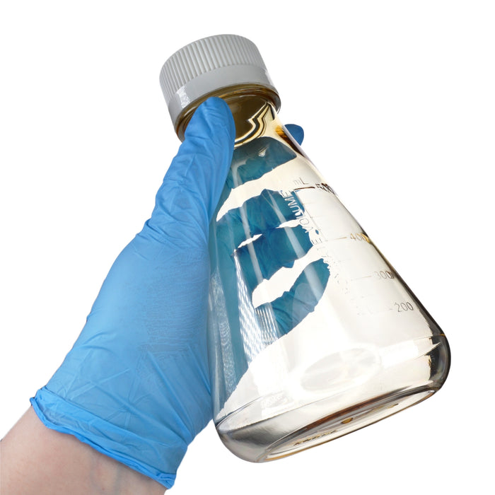 Eisco - Pack of 1, 500mL Sterile Polycarbonate Erlenmeyer Flask, Vented, Flat Bottom, Gamma Sterilized, USP Class VI, Lab-Grade, Chemical Storage, Cell Culture, Mixing