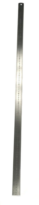 1 Meter Stainless Steel Ruler with Stamped Centimeter and Millimeter Graduations - Eisco Labs