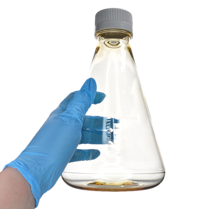 Eisco - Pack of 6, 1L Sterile Polycarbonate Erlenmeyer Flasks, Non-Vented, Flat Bottom, Gamma Sterilized, USP Class VI, Lab-Grade, Chemical Storage, Cell Culture, Mixing