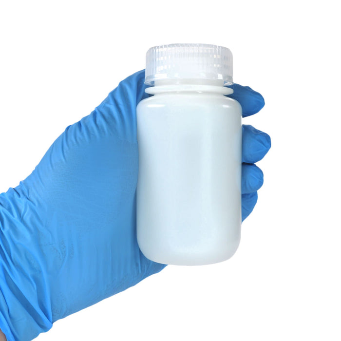Eisco - 125mL Sterile Wide Mouth HDPE Reagent Bottles with Polypropylene Caps, Pack of 12, Non-Autoclavable, Translucent Laboratory Containers, -100 to 120°C Temperature Range