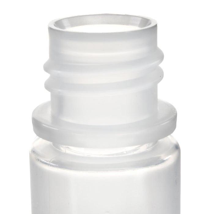 Eisco - Pack of 12, 8mL Narrow Mouth Polypropylene Reagent Bottles with Polypropylene Caps, Autoclavable, Translucent, Non-Sterile, Leak-Proof, 0-135°C Temperature Range, Ideal for Lab Storage and Transport
