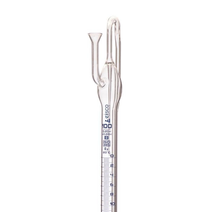 Automatic Zero Burette, 100ml - Class B - 34/35 Joint Size - 0.20±ml Tolerance, 0.20ml Sub. Divisions - 2000ml Reservoir Capacity - Eisco Labs