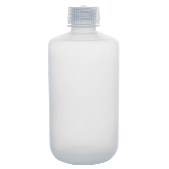 Eisco - Pack of 12, 250mL Narrow Mouth LDPE Translucent Reagent Bottles with Polypropylene Caps, Non-Sterile, Leak-Proof, Chemical Resistant Laboratory Storage Bottles, -100 to 80°C Temperature Range