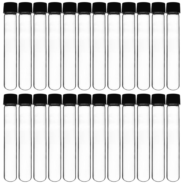 Culture Tube with Screw Cap, 50mL, 24/PK - 25x150mm - Round Bottom - Borosilicate Glass