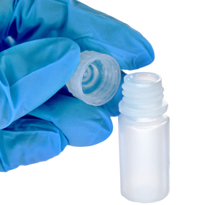 Eisco - Pack of 12, 4mL Narrow Mouth LDPE Translucent Reagent Bottles with Polypropylene Caps, Non-Sterile, Leak-Proof, Chemical Resistant Laboratory Storage Bottles, -100 to 80°C Temperature Range
