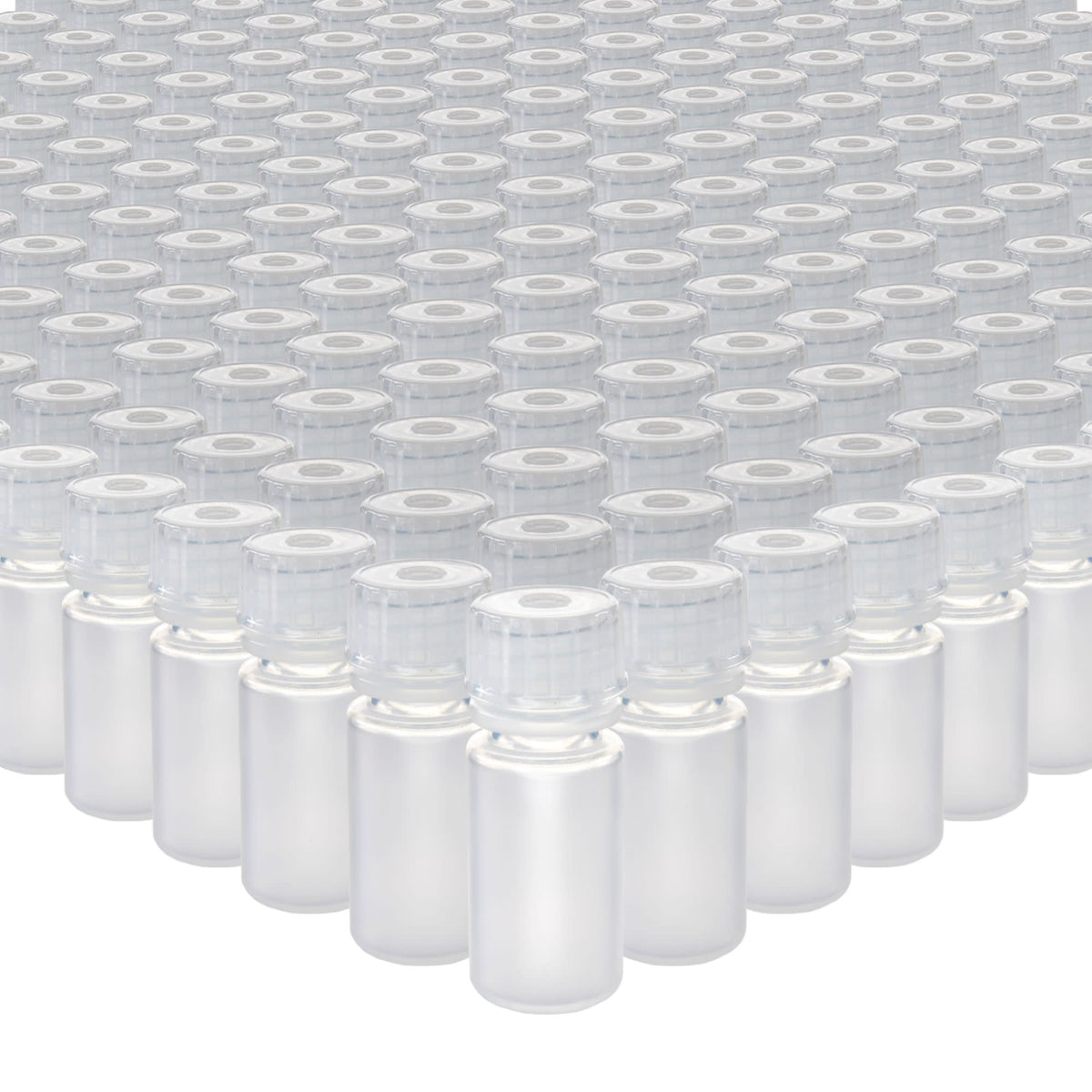 Eisco - Bulk Pack of 2000, 4mL Narrow Mouth Polypropylene Translucent ...