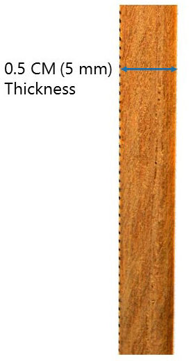 Meter Stick - Double-Sided Hardwood Metric Meter Stick with Horizontal Reading and Protective Metal Ends - Eisco Labs PH0064E