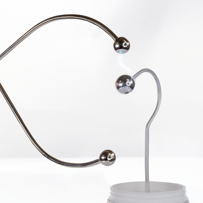 Eisco - Electrostatic Discharge Tongs, 20 cm - Insulated Handle with Adjustable Brass Spheres - Ideal for Safely Discharging Electrostatic Generators