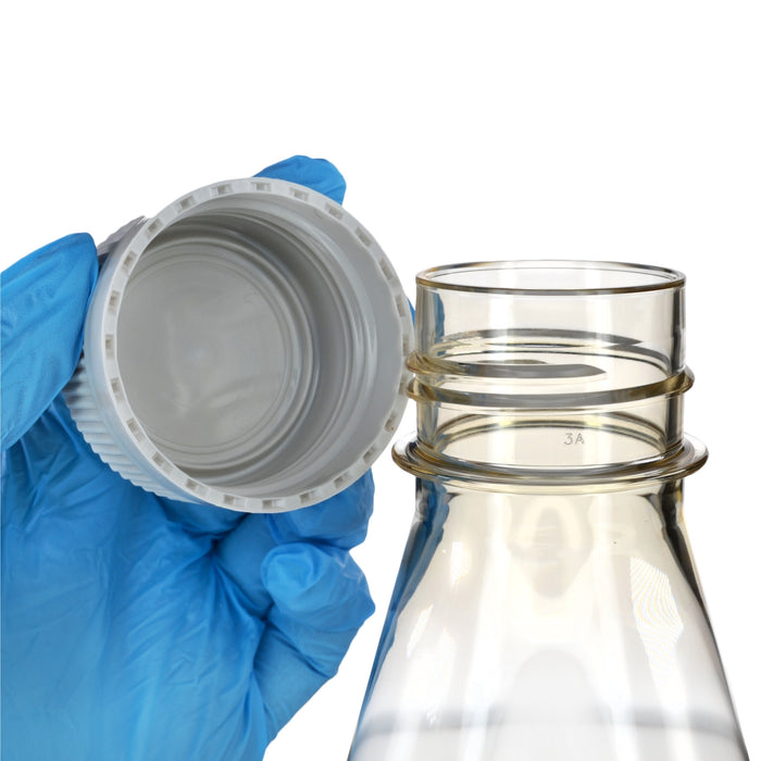 Eisco - Pack of 1, 1L Sterile Polycarbonate Erlenmeyer Flask, Non-Vented, Flat Bottom, Gamma Sterilized, USP Class VI, Lab-Grade, Chemical Storage, Cell Culture, Mixing