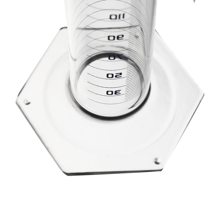 Graduated Cylinder, 250ml - Class B - Blue Graduations, Hexagonal Base