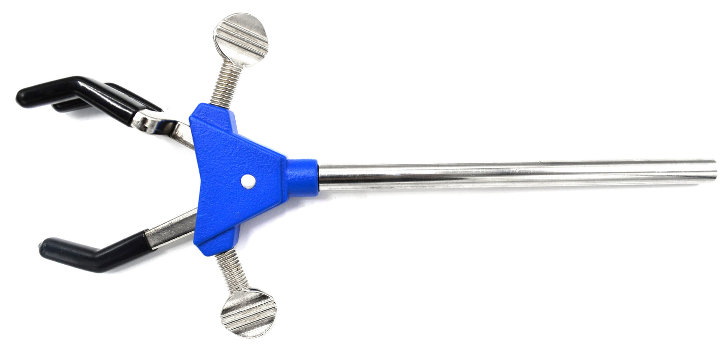 3 Finger Adjustable Clamp on Stainless Steel Rod - 2.3" Max Opening