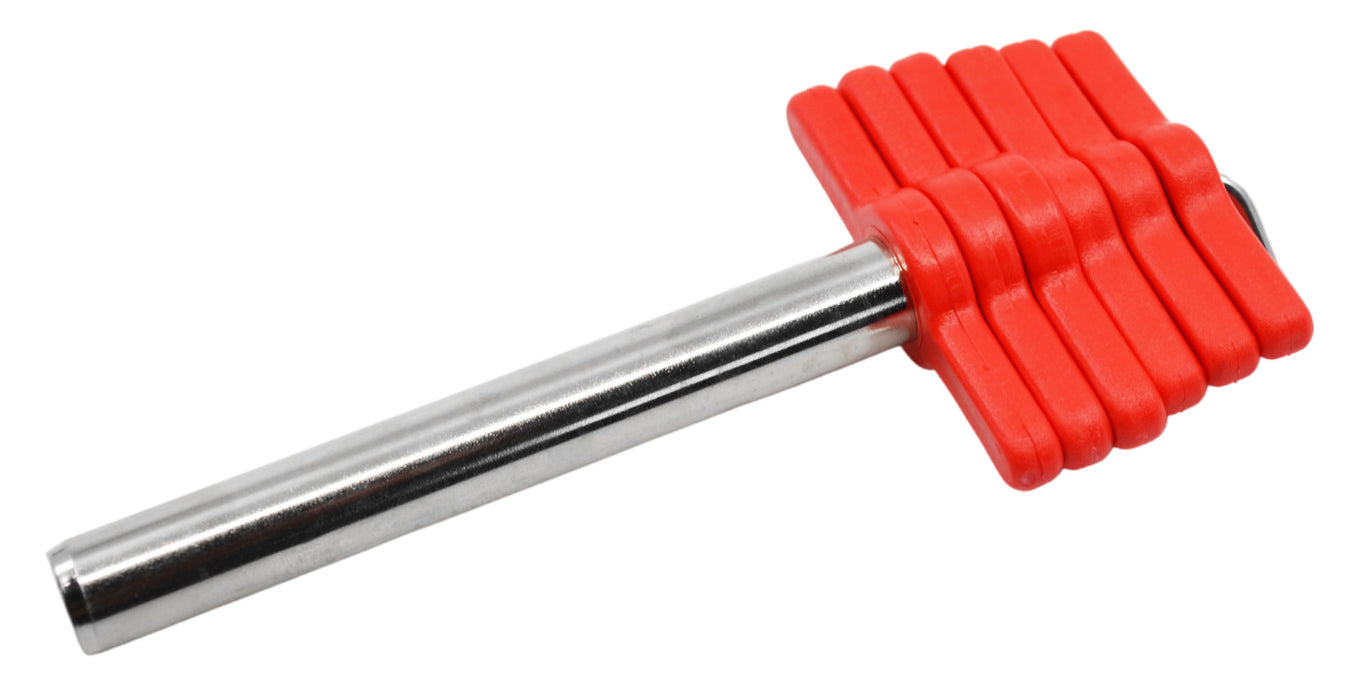 7 Piece Cork Borer Set - Includes 6 Cork Borers and One Steel Ram Rod - Nickel-Plated Brass with Plastic Handles - Useful For Both Rubber Stoppers And Corks - Eisco Labs