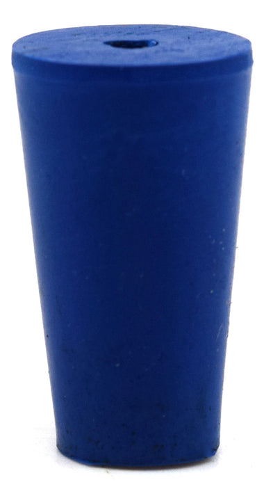 10PK Neoprene Stoppers, 1 Hole - ASTM - Size: #0 - 13mm Bottom, 17mm Top, 25mm Length