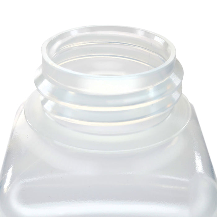 Eisco - Pack of 12, 175mL Square Polypropylene Reagent Bottles with Wide Mouth Polypropylene Caps, Translucent, Autoclavable, Leak-Proof, Chemical Resistant, 0-135°C