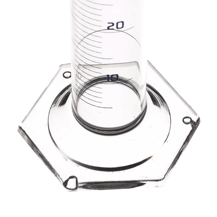 Graduated Cylinder, 50ml - Class A - Blue Graduations, Hexagonal Base