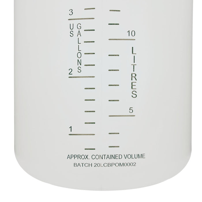 Eisco - 20L Polypropylene Carboy with Silicone-Lined Cap, Autoclavable, Non-Sterile, No Spigot, 0-135°C Temperature Range, FDA Compliant, Leakproof Tested, Ideal for Scientific and Laboratory Use