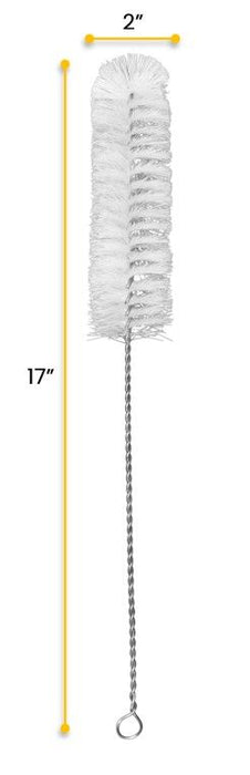 Nylon Cleaning Brush with Fan-Shaped End, 15" Length - 2" Diameter