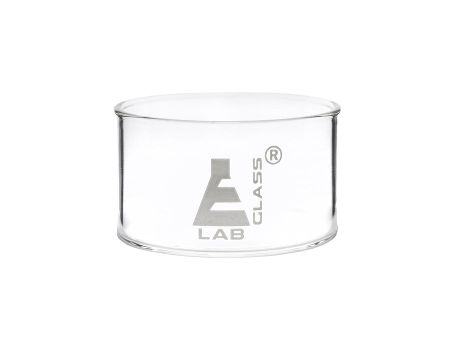 Crystallizing Dish, 100ml - Flat Bottom - Borosilicate Glass - Eisco Labs