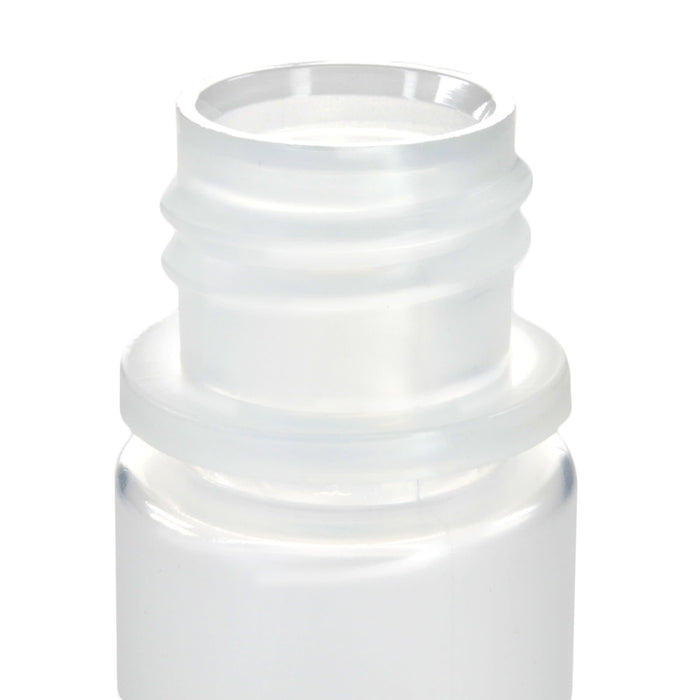 Eisco - Pack of 12, 15mL Narrow Mouth Polypropylene Reagent Bottles with Polypropylene Caps, Autoclavable, Translucent, Non-Sterile, Leak-Proof, 0-135°C Temperature Range, Ideal for Lab Storage and Transport