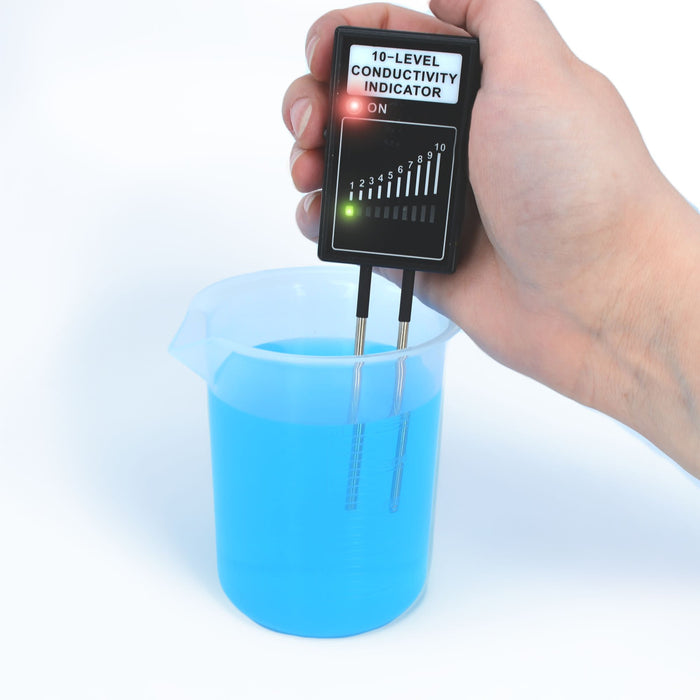 Eisco - Conductivity Meter with LED Bar Display and Brass Probes - 10 ...