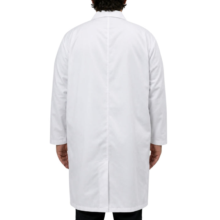 Eisco Adult 2XL Professional Grade Poly-Cotton Lab Coat – Durable Snap Front Laboratory Coat, 3 Pockets, Machine Washable, White