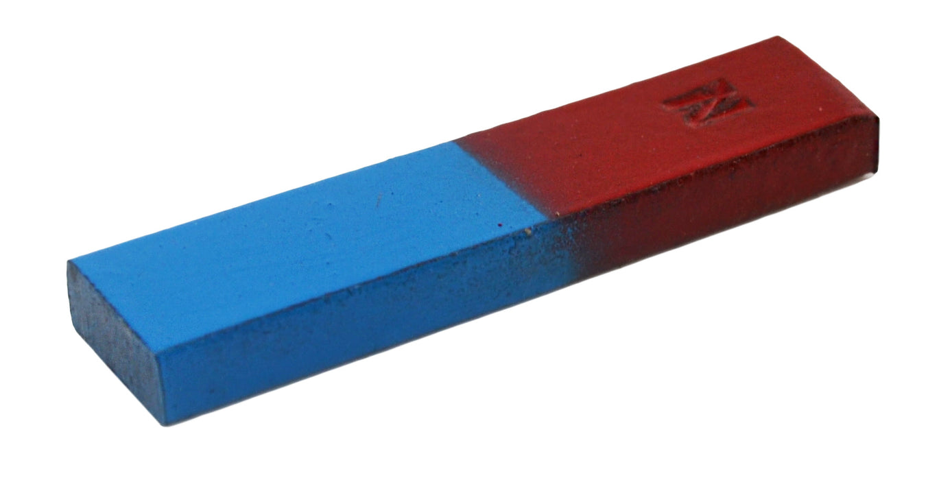Bar Magnets, Set of 2 - N/S - Includes Keepers - Chrome Steel