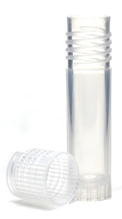 Plastic Storage Vials, 2mL, 500/PK - Polypropylene - Screw Cap