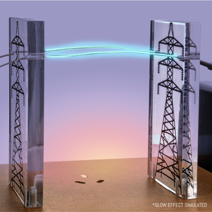 Eisco - Power Transmission Line Apparatus - Electricity Grid Simulation - Demonstrates Voltage Transformation & Power Loss Over Distance