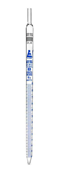 Serological Pipette, 25ml - Class B, Tolerance Â±0.200ml  - Borosilicate 3.3 Glass
