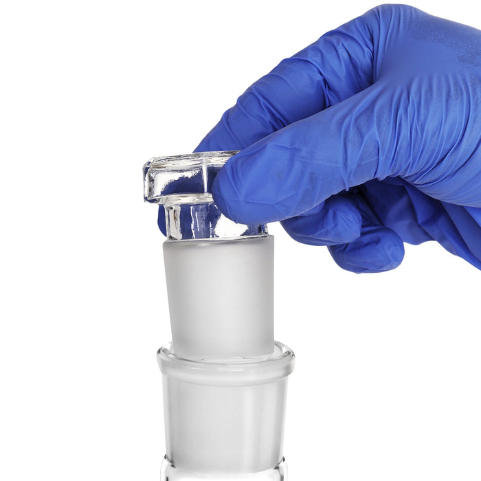 Eisco - 5000mL Borosilicate Volumetric Flask Class A with Hollow Glass Stopper White Print with Certificate for Analytical Chemistry Pharmaceutical and Laboratory Use