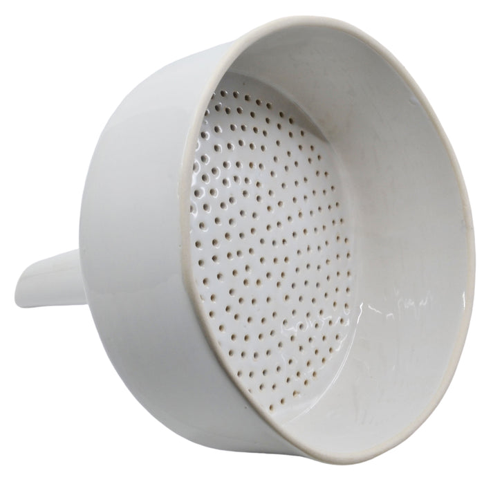 Buchner Funnel, 20cm - Porcelain - Straight Sides, Perforated Plate