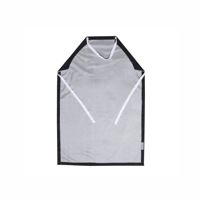 EISCO Rubber Vinyl Apron, Small (27"W x 30"L) - Adjustable Bib Apron for Dishwashing, Butcher, Laboratory - Black