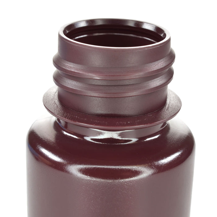 Eisco - Bulk Pack of 1000, 60mL Wide Mouth Amber HDPE Reagent Bottles with Polypropylene Caps, Non-Sterile, Leak-Proof, Chemical-Resistant, UV Light Shielding for Labs, -100°C to 120°C