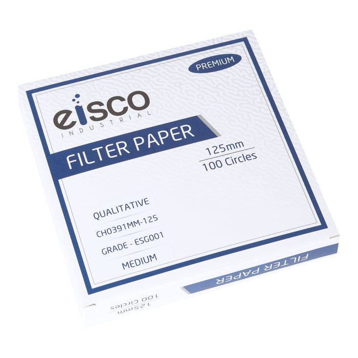 Premium Qualitative Filter Paper, 125mm, Grade ESG001, Pack of 100
